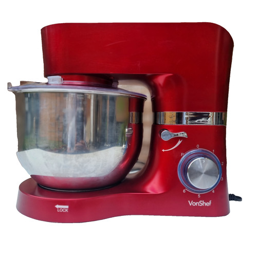 Vonshef 1400w stand mixer red - 1400w,