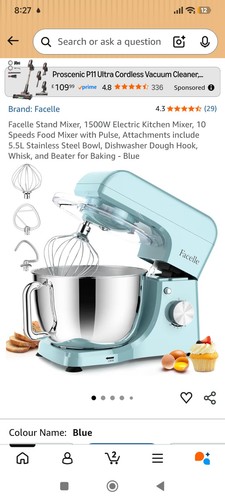 Electric stand mixer 1500w - electric,